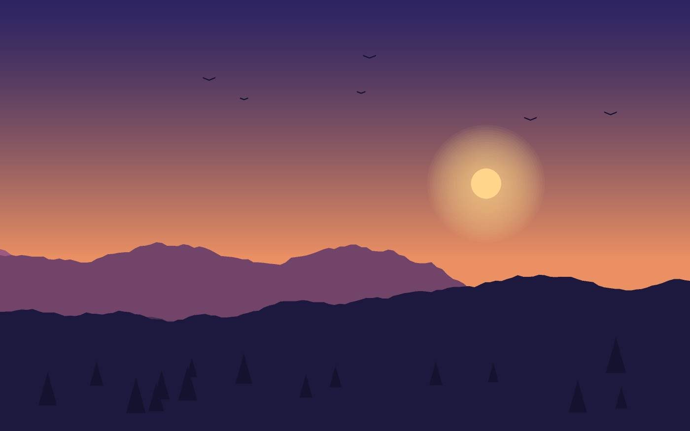 Landschapsillustratie