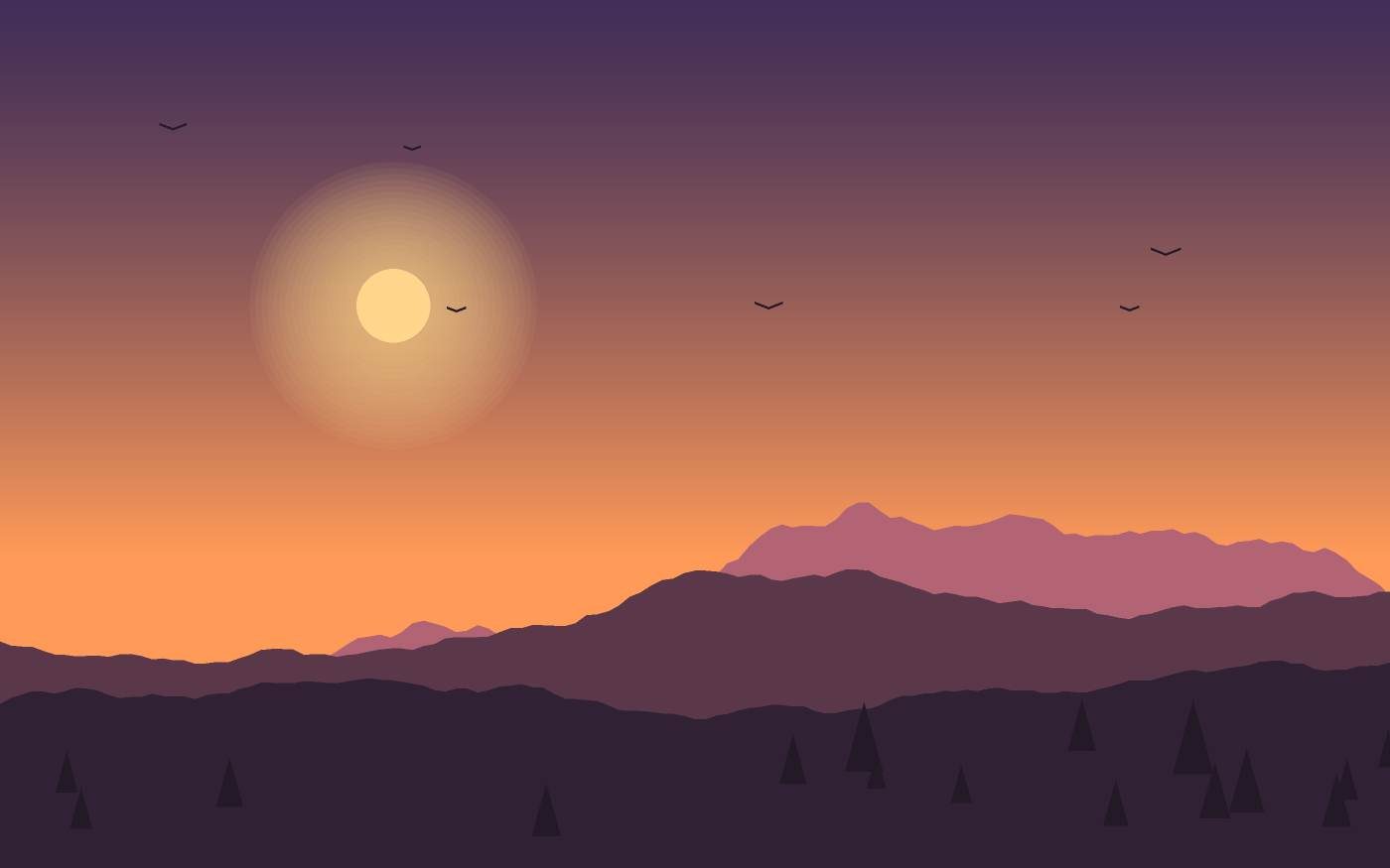 Ilustrace krajiny