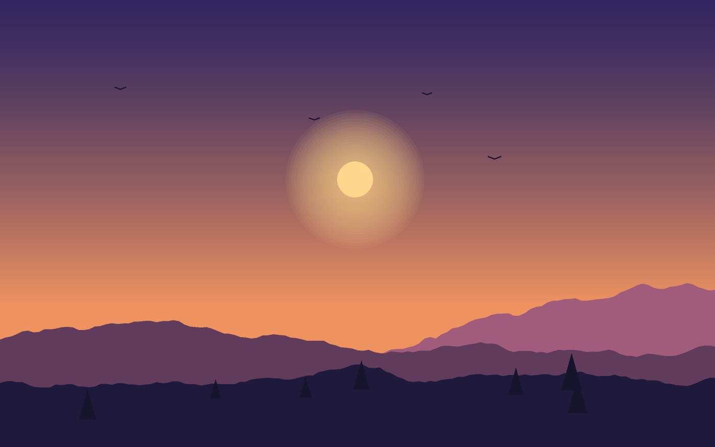 Ilustrace krajiny