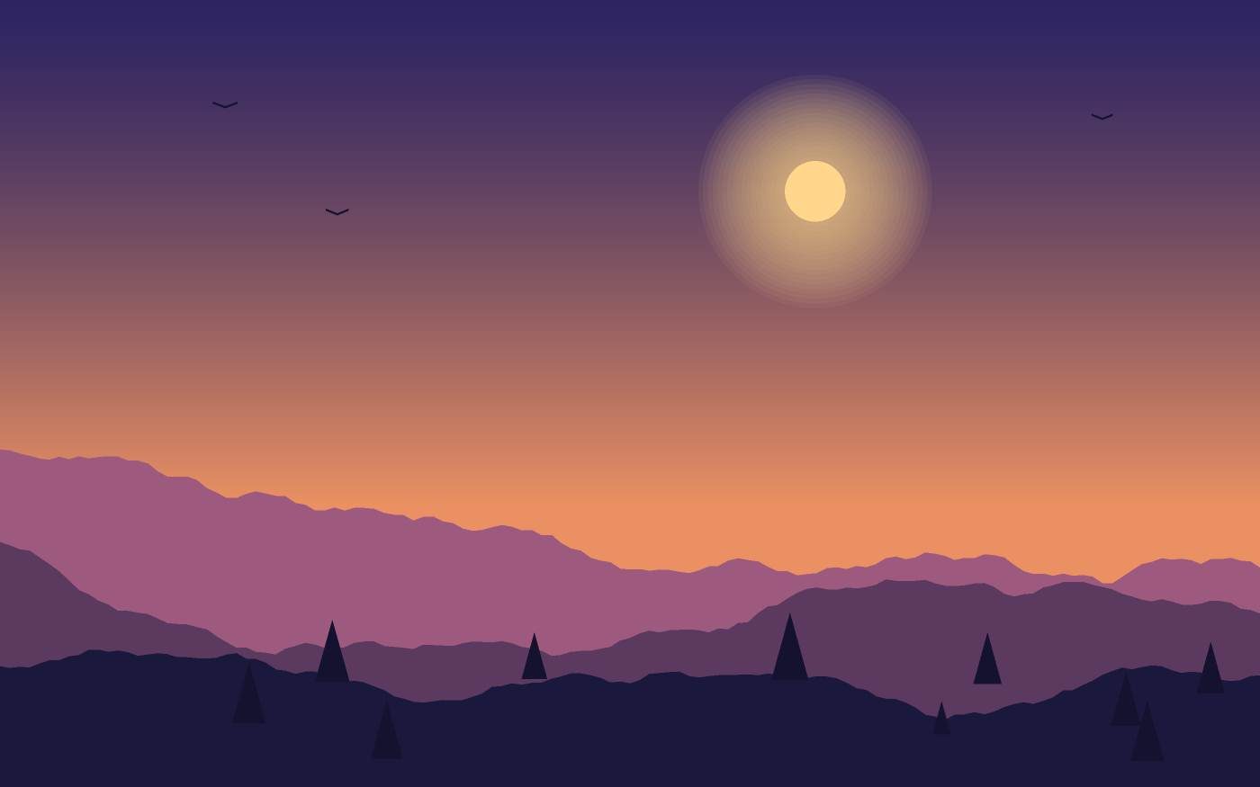 Ilustración de un paisaje
