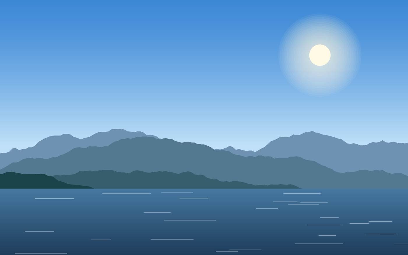 Illustrazione di un paesaggio