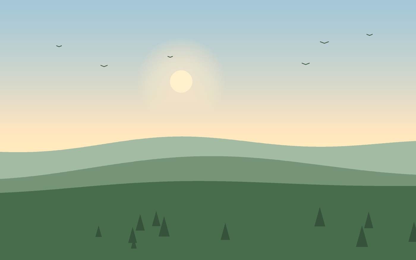 Illustrazione di un paesaggio