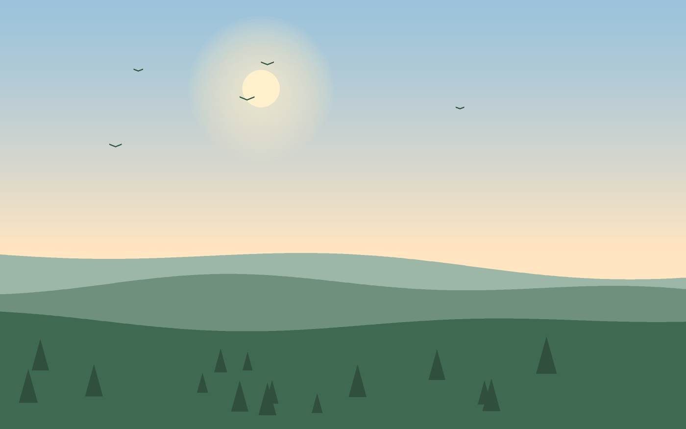 Landschapsillustratie