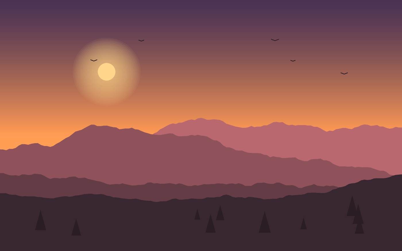 Landschapsillustratie