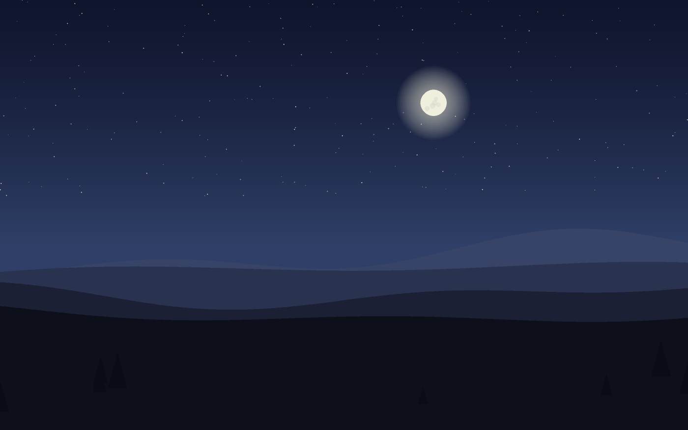Ilustração de uma paisagem